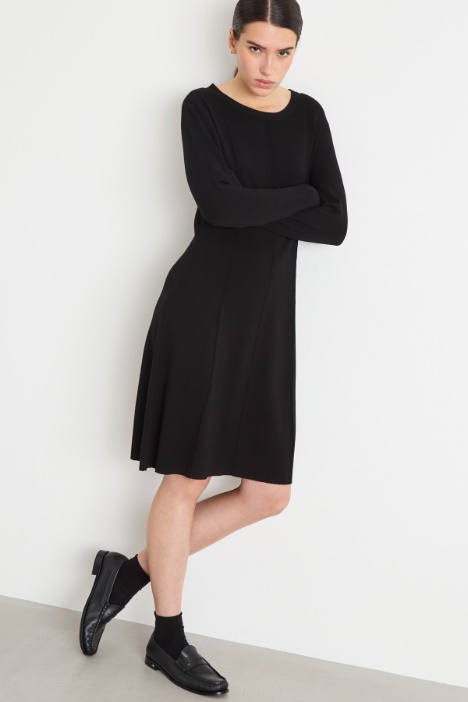 Abito in maglia di viscosa stretch