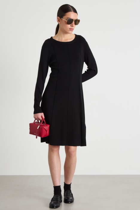 Stretch-Viscose Knit Dress Intrend