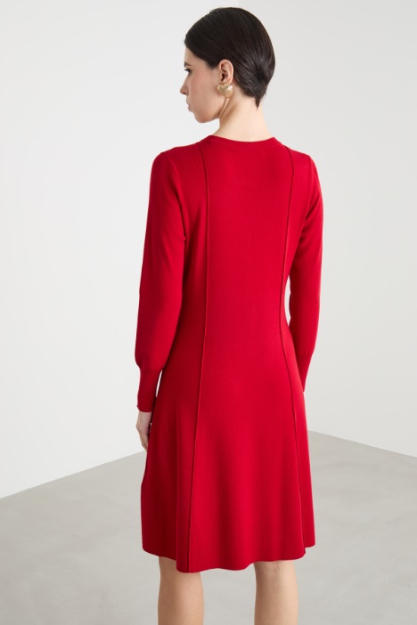 Abito in maglia di viscosa stretch