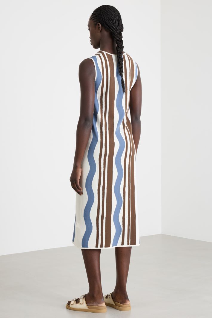 Abito longuette in filato fantasia Intrend - 4