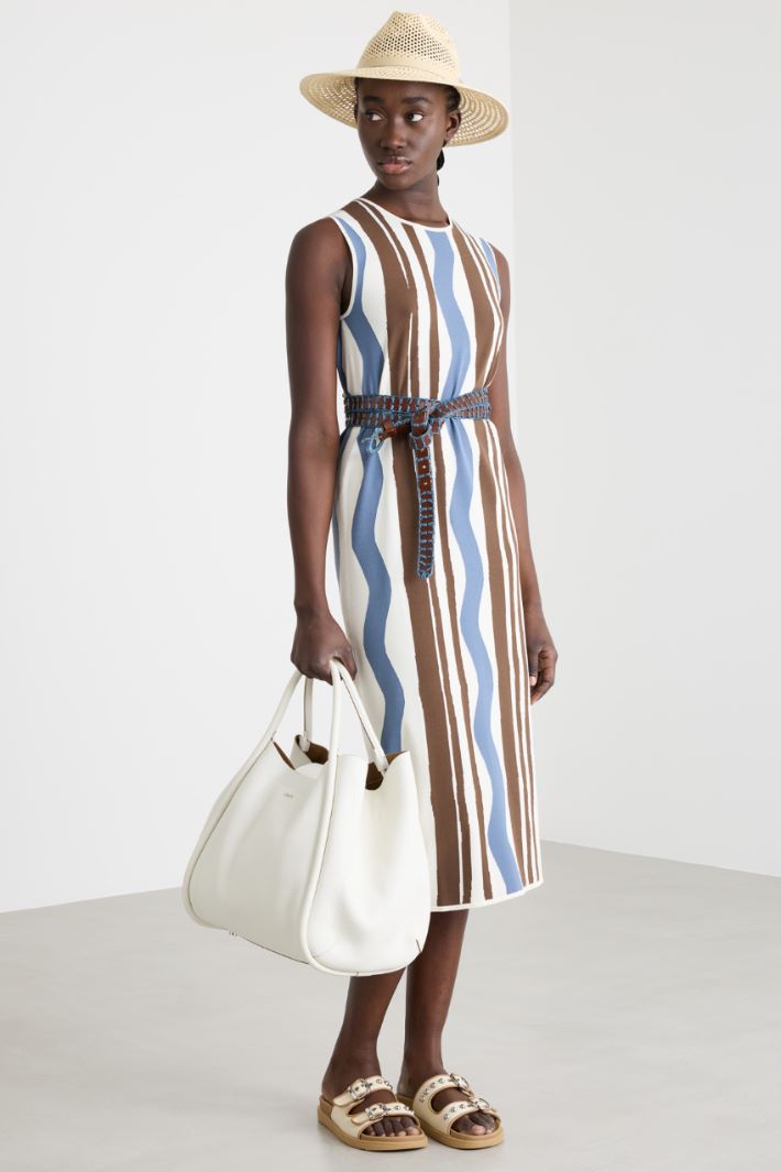 Abito longuette in filato fantasia Intrend