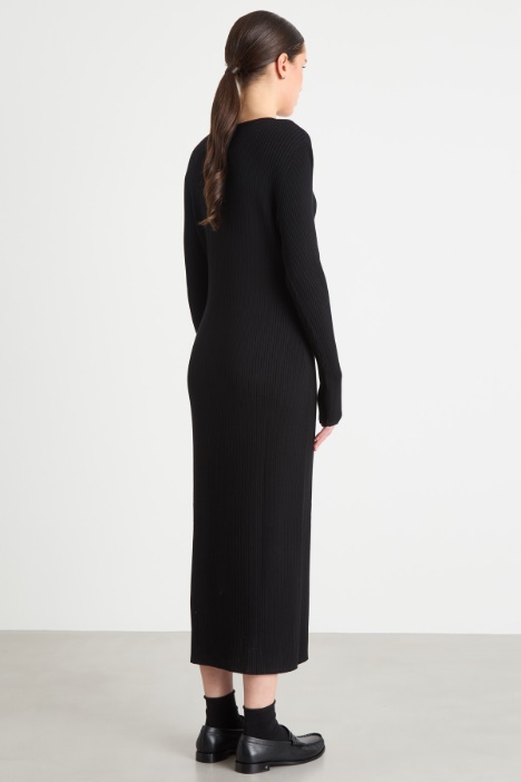 Abito a tubino in maglia di viscosa