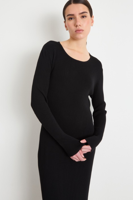 Abito a tubino in maglia di viscosa