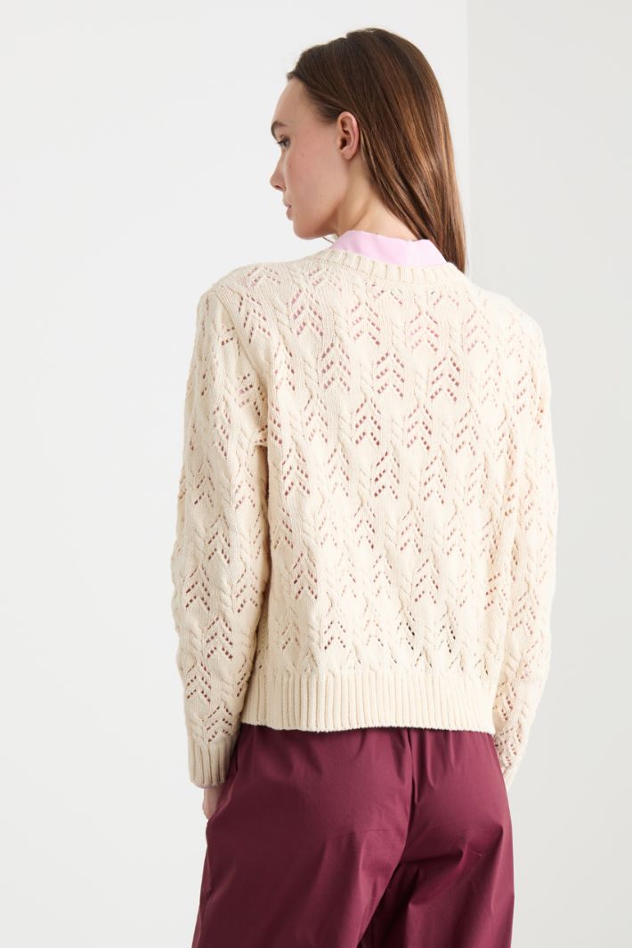 Cable-Knit Cardigan Intrend - 4