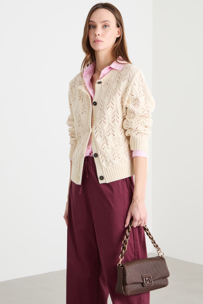 Cable-Knit Cardigan Intrend - 2