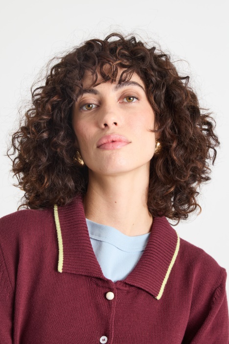 Cardigan con bottoni