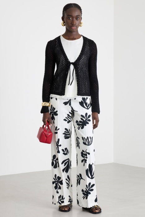 Sequin mesh cardigan Intrend