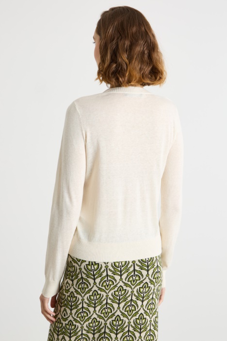 Cárdigan de punto liso