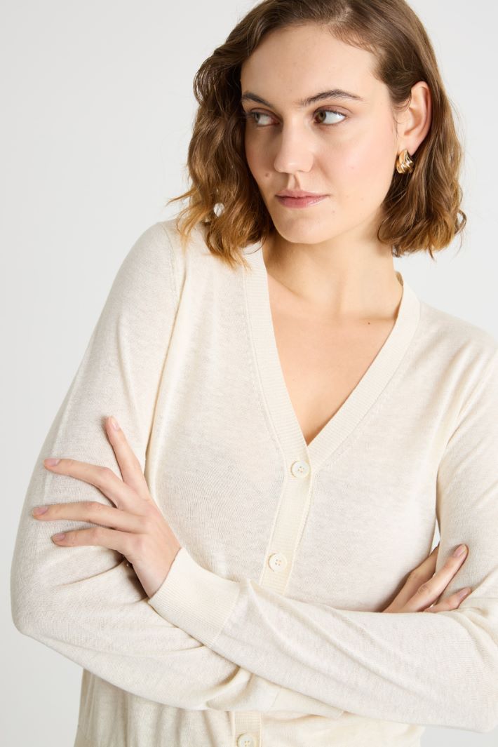 Stocking-stitch cardigan Intrend - 3