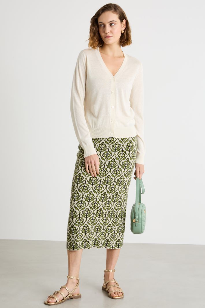 Stocking-stitch cardigan Intrend