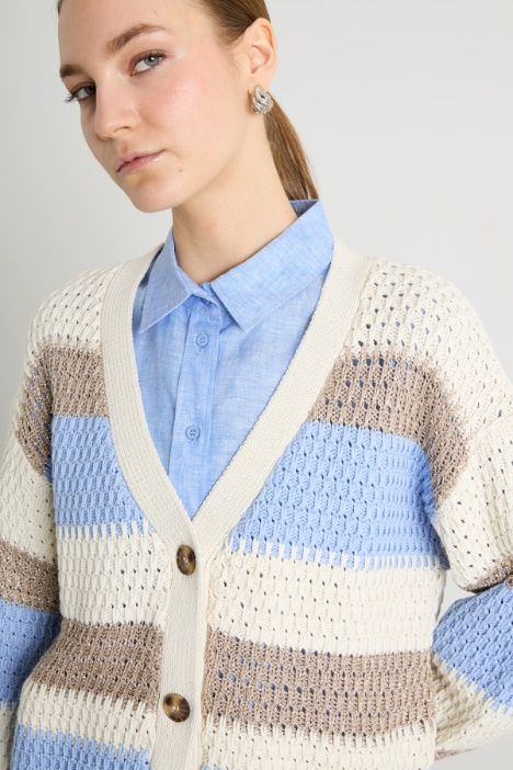 Cárdigan con escote en pico