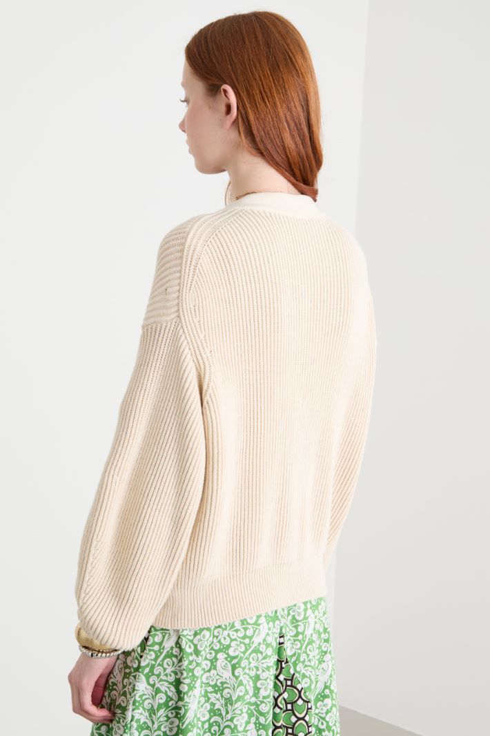 Ribbed cardigan Intrend - 4