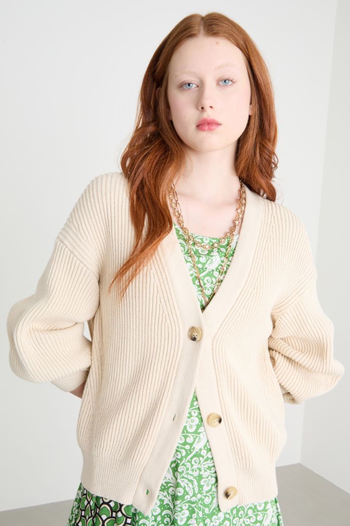 Ribbed cardigan Intrend - 2