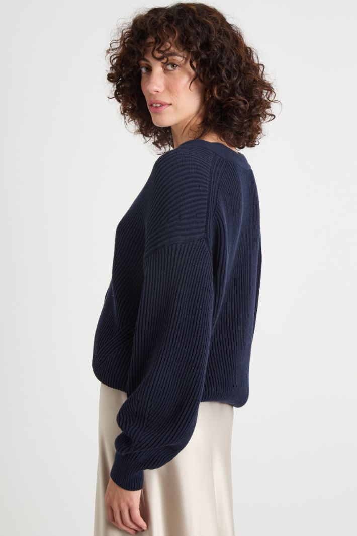 Ribbed cardigan Intrend - 4