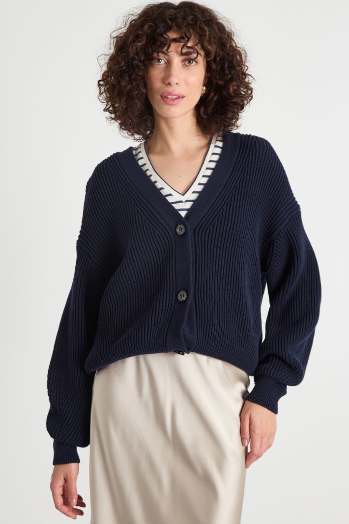 Ribbed cardigan Intrend - 2