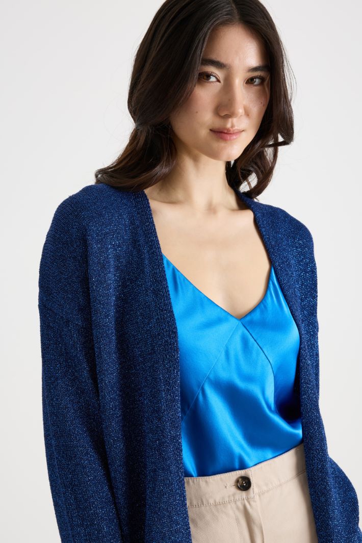 Open-front dropped-shoulder cardigan Intrend - 3