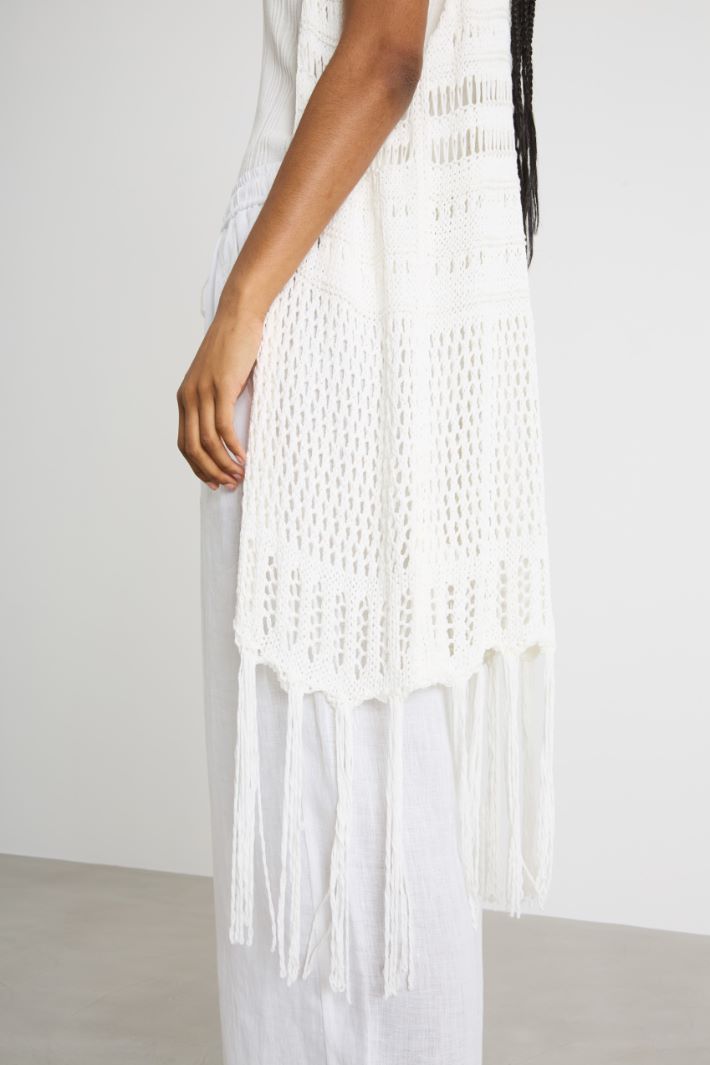 Fringed cover-up Intrend - 3