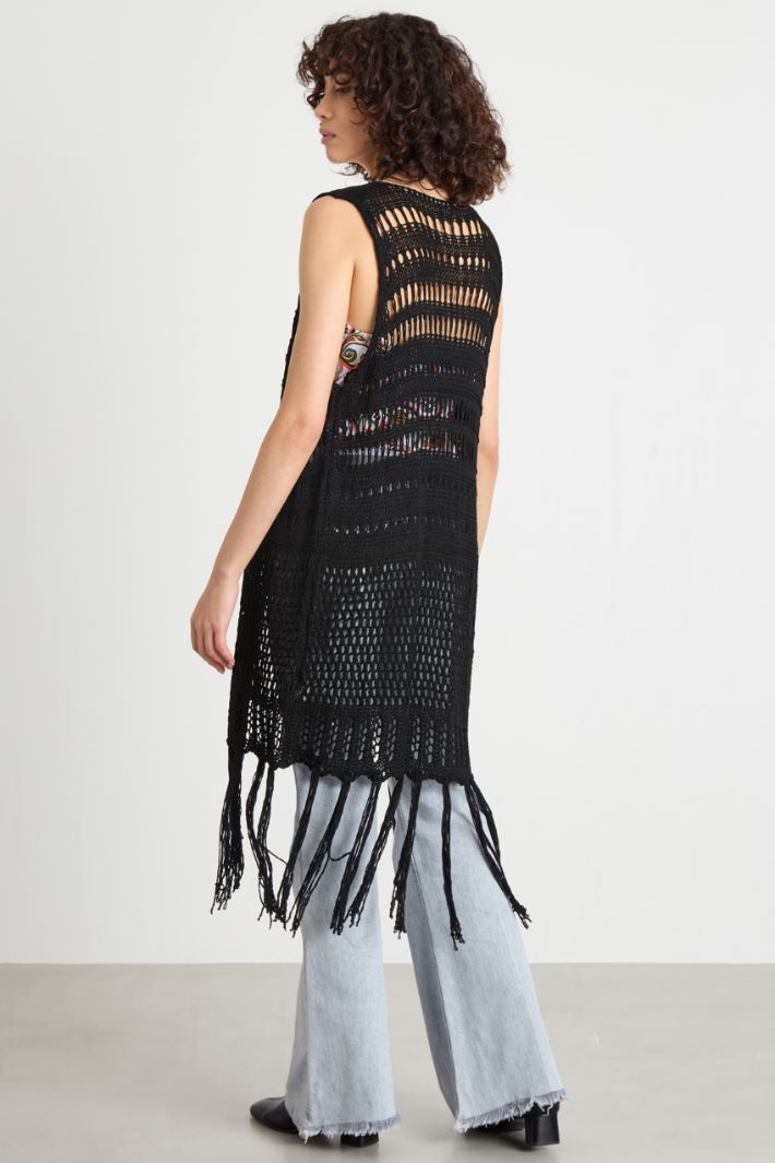 Fringed cover-up Intrend - 4