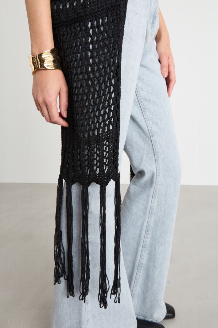 Fringed cover-up Intrend - 3