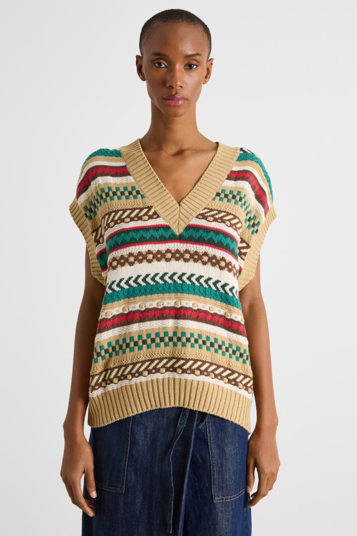 Jacquard gilet Intrend - 2