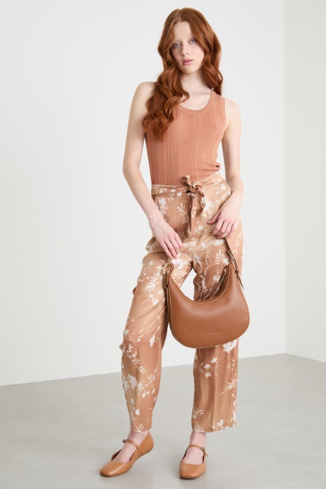 Ribbed viscose-blend vest top Intrend