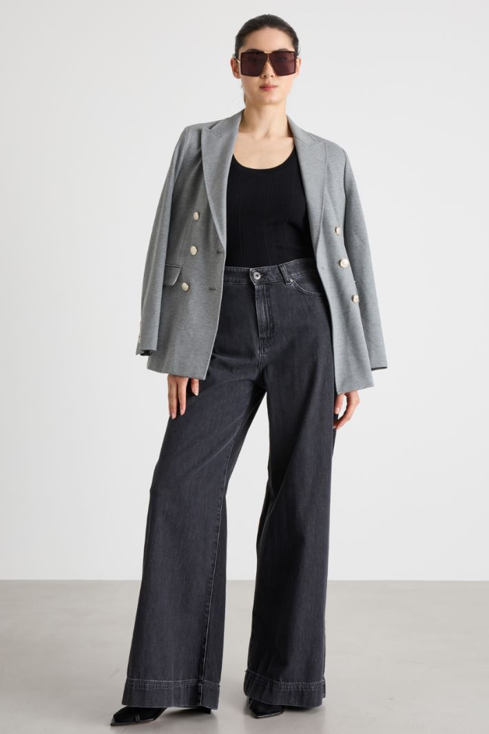 Ribbed viscose-blend vest top Intrend