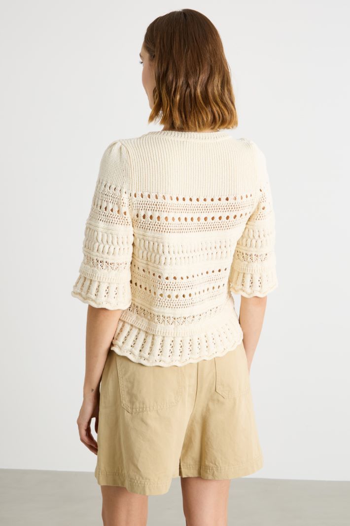 Crochet cotton top Intrend - 4