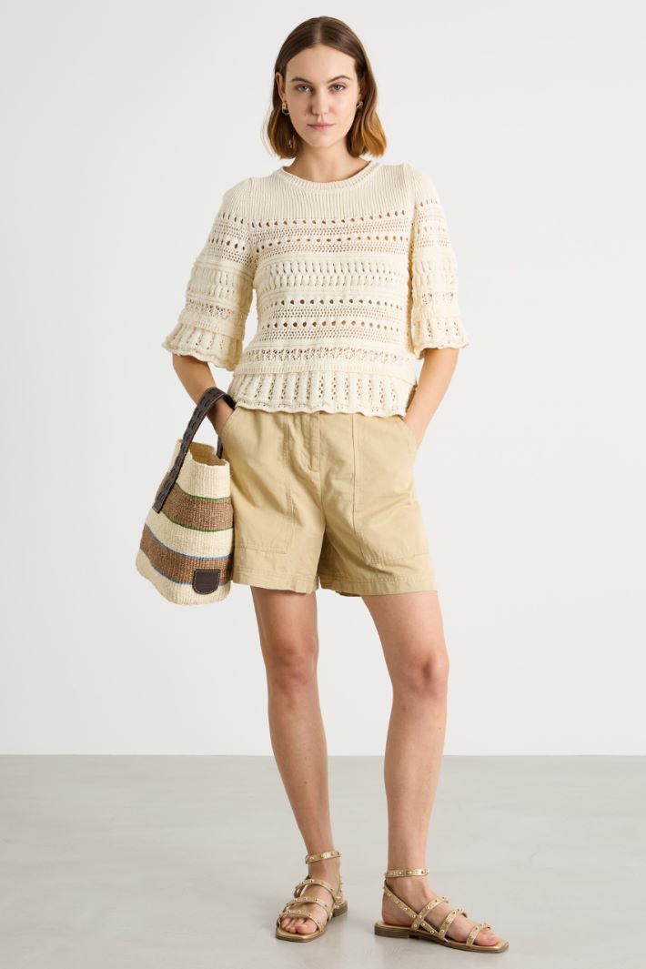 Crochet cotton top Intrend