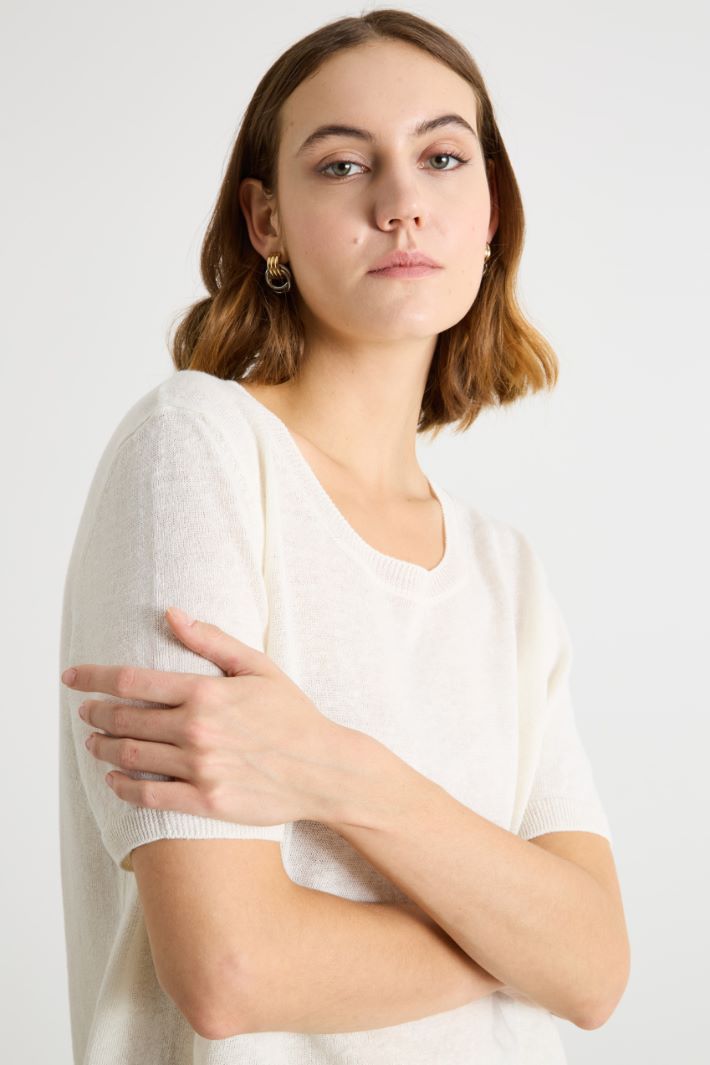 Straight-fit plain-knit jumper Intrend - 3