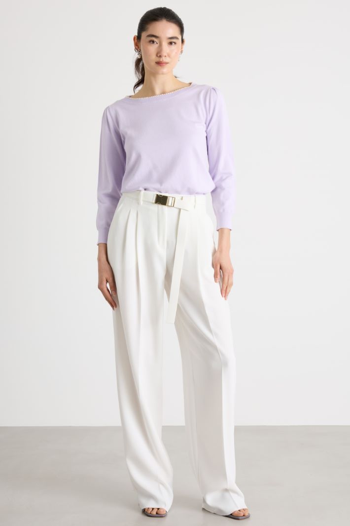 Pearl-embellished jumper Intrend