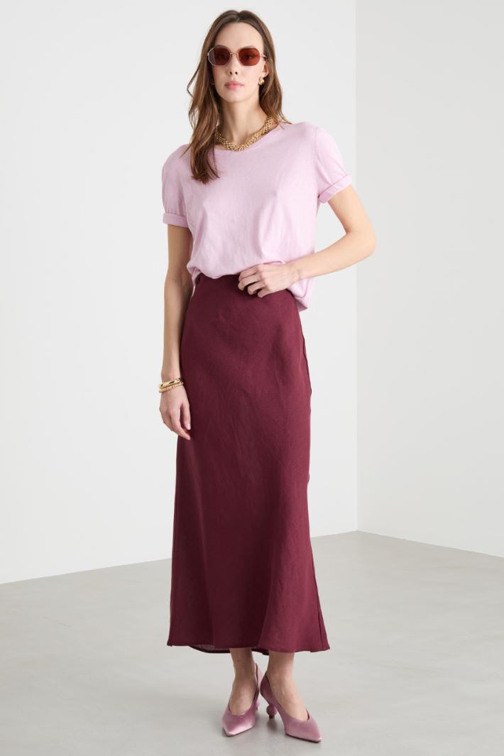 Silk and cotton knit top Intrend