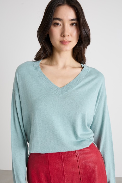 Maglia con scollatura a V