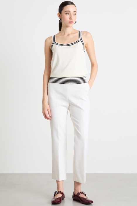 Stretch-knit top Intrend