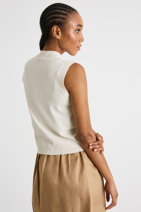 Top in maglia stretch