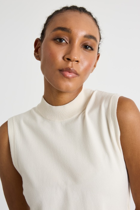 Top in maglia stretch