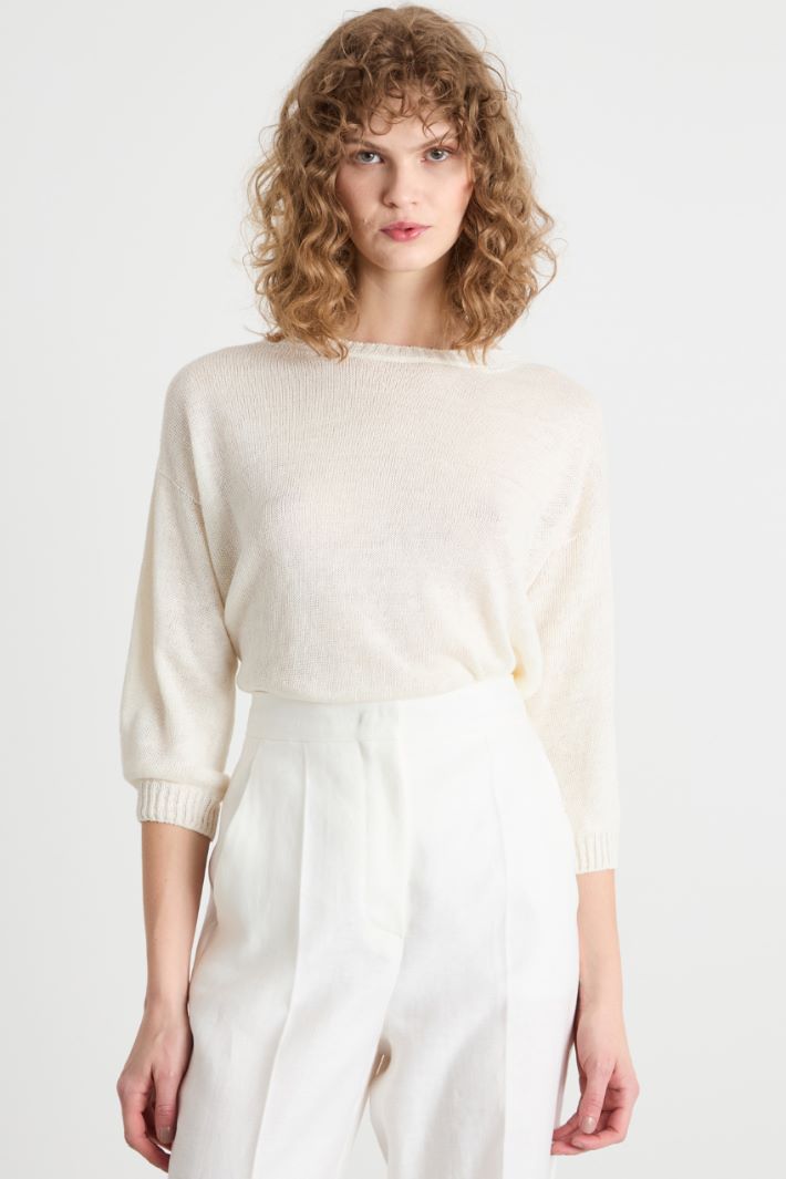 Oversized linen jumper Intrend - 2