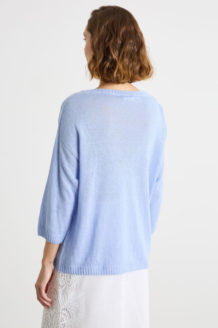 Oversized linen jumper Intrend - 4