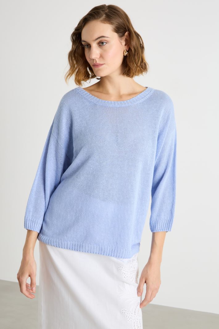 Oversized linen jumper Intrend - 2
