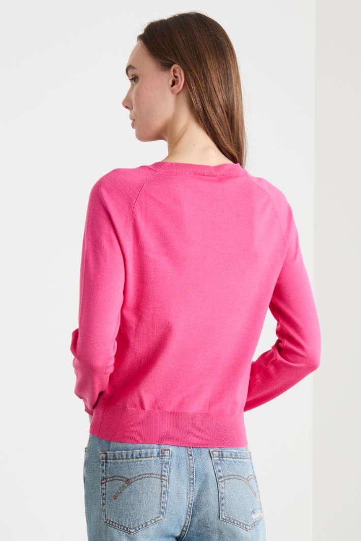 Slim-fit jumper with buttons Intrend - 4