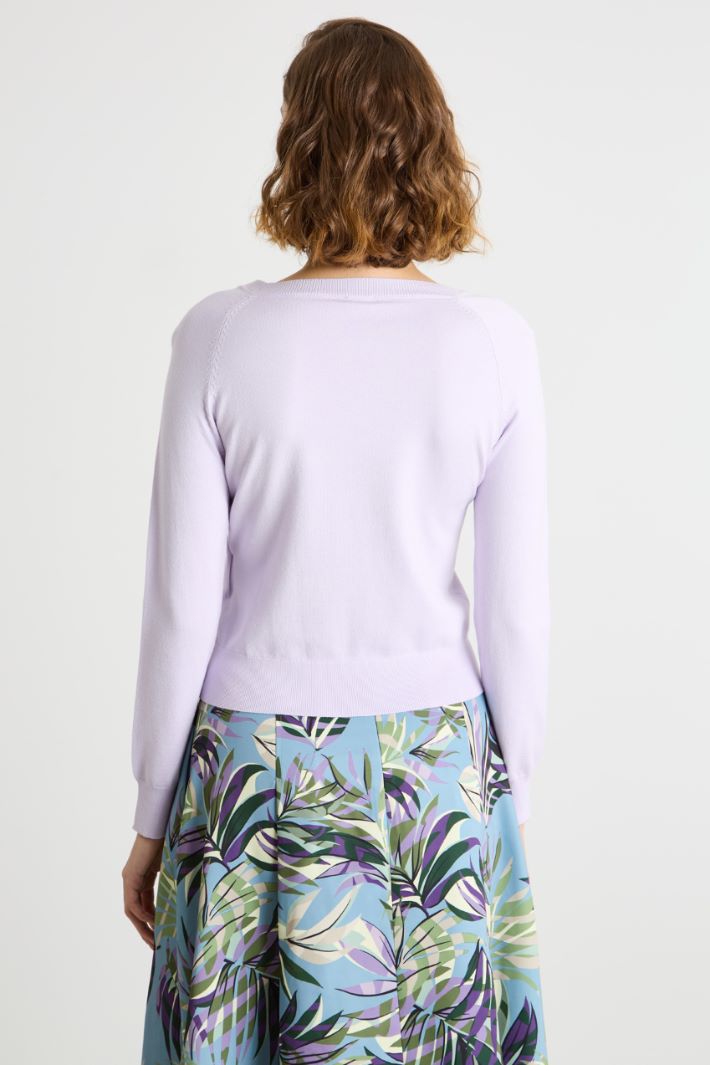 Slim-fit jumper with buttons Intrend - 4