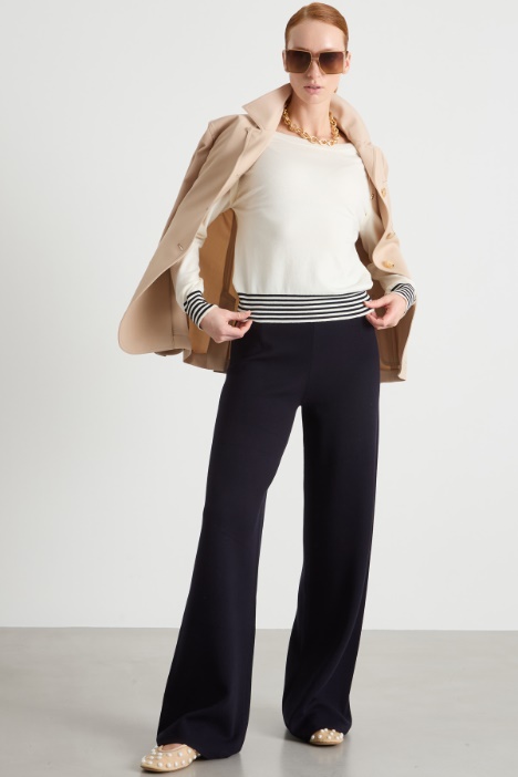 Slim-fit jumper with buttons Intrend