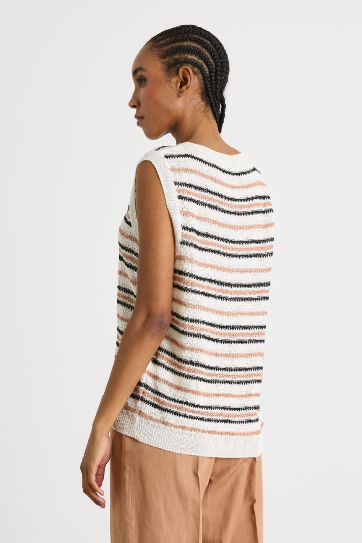 Rib-knit gilet Intrend - 4