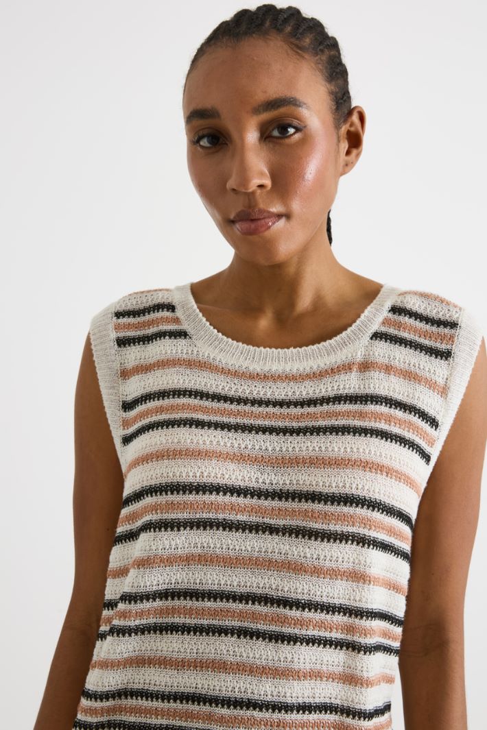 Rib-knit gilet Intrend - 3