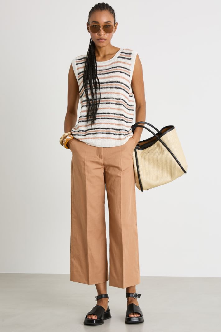 Rib-knit gilet Intrend