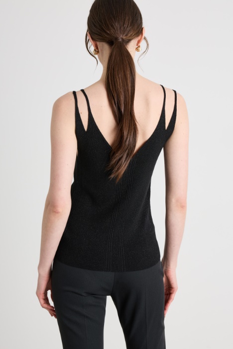 Top in viscosa e lurex