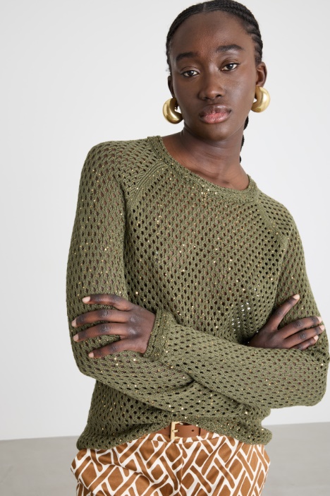 Maglia con paillettes