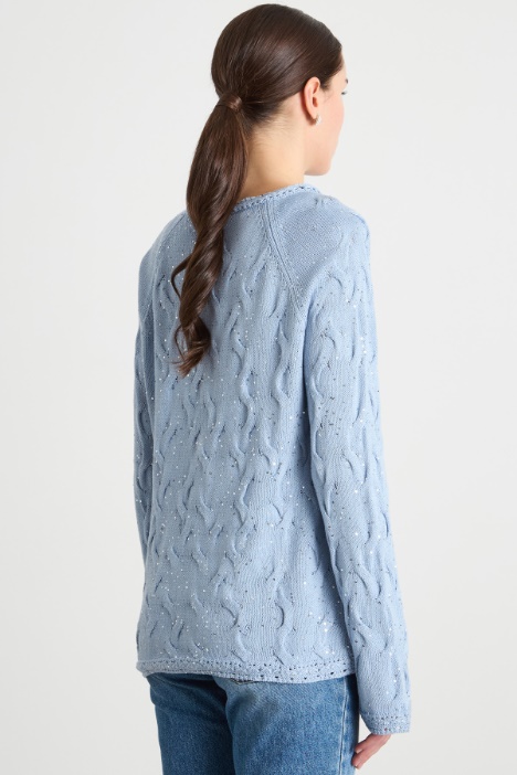 Maglia con paillettes