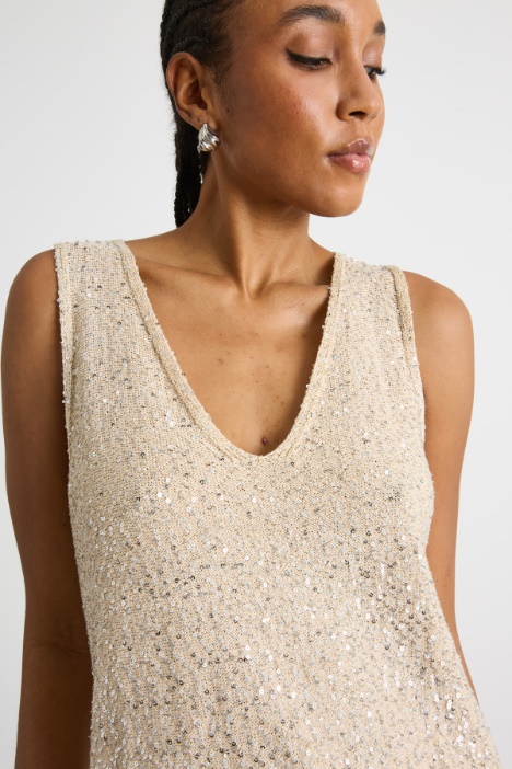 Top con paillettes