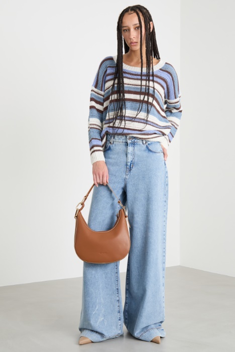 Dropped-shoulder linen jumper Intrend