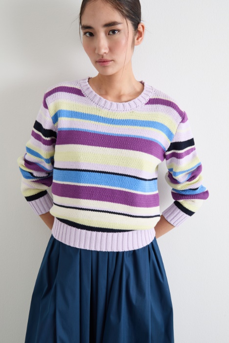 Jumper with ribbed trims Intrend